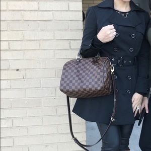Bebe Belted Fit and Flare Trech Coat